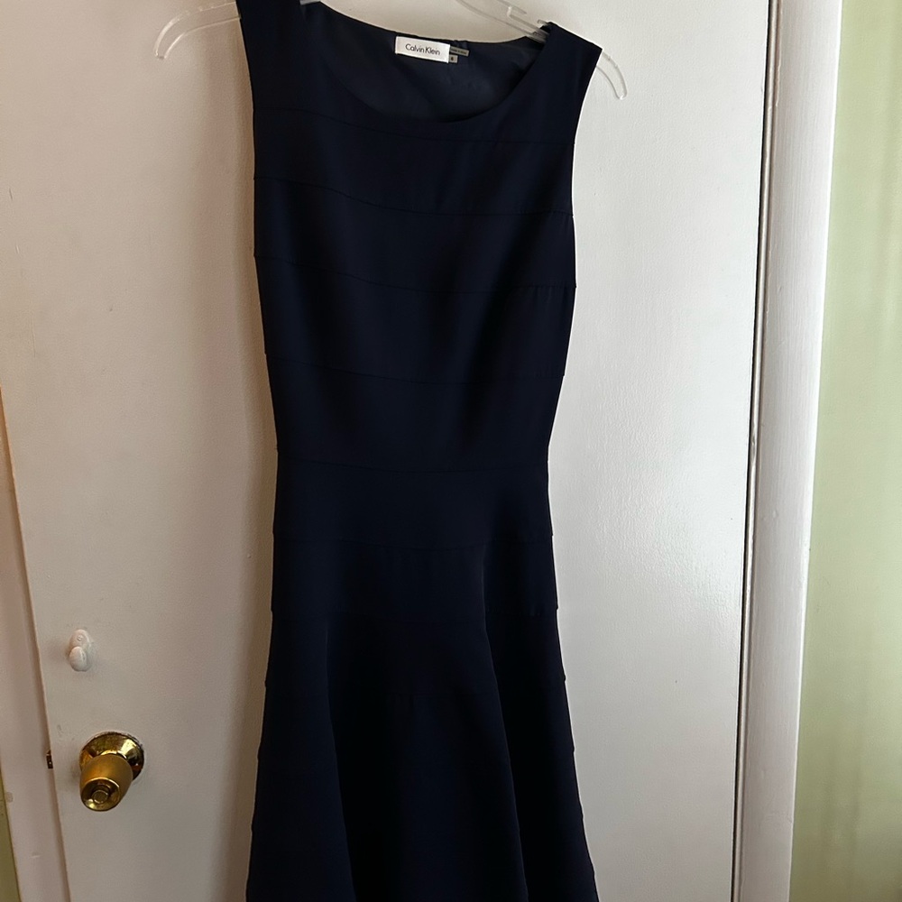 Calvin Klein Women's Navy Blue Dress